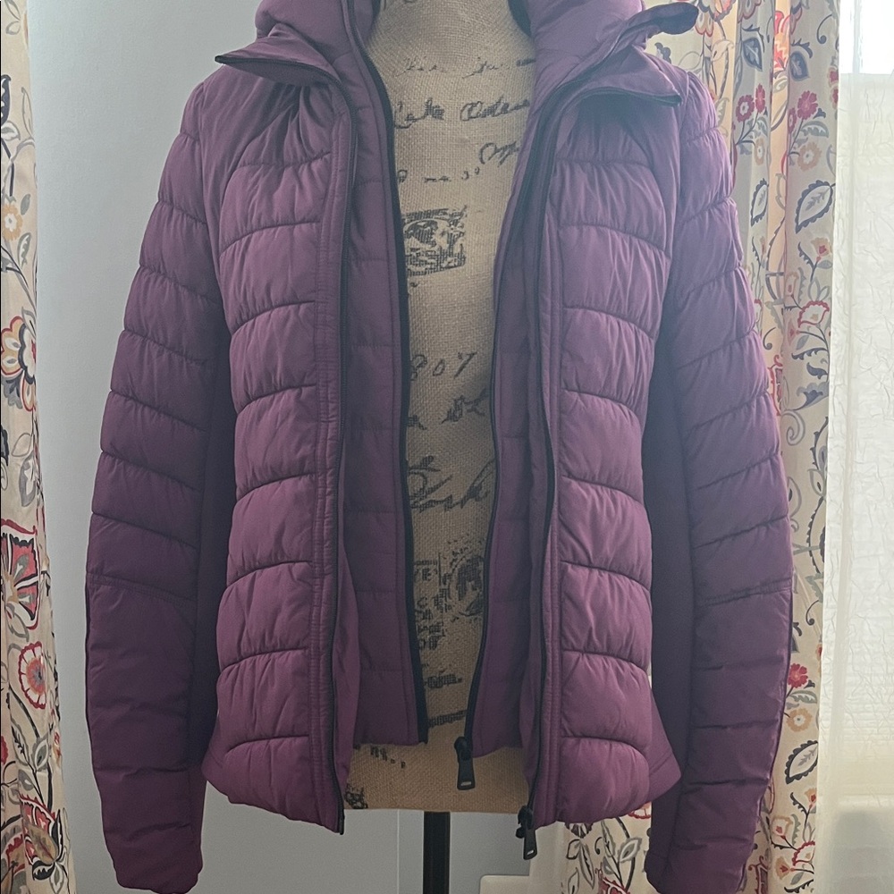 Bernardo Plum Quilted Puffer Jacket